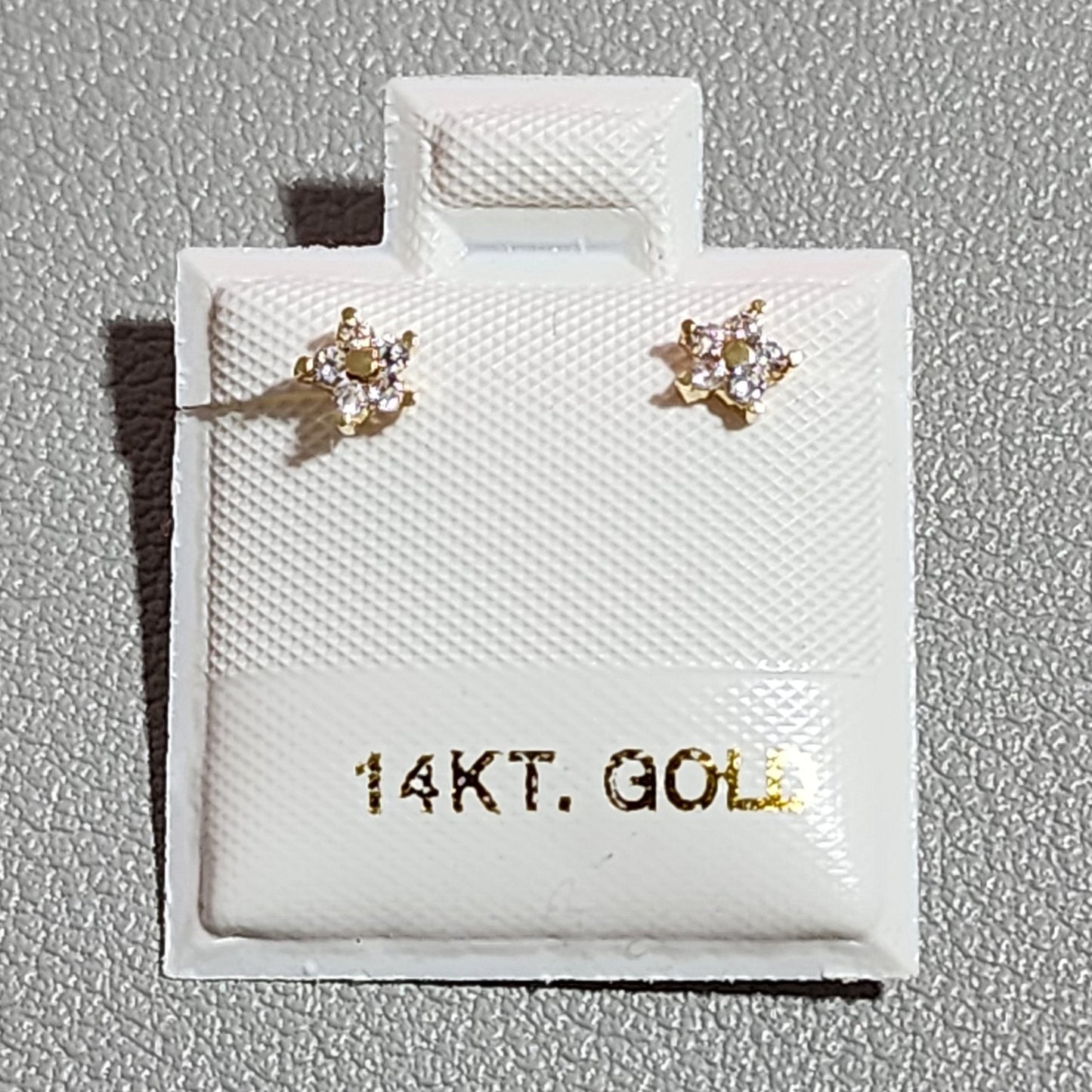 Broqueles flor 14K
