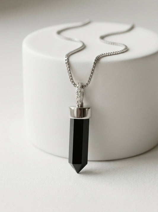 Collar Punta de Obsidiana