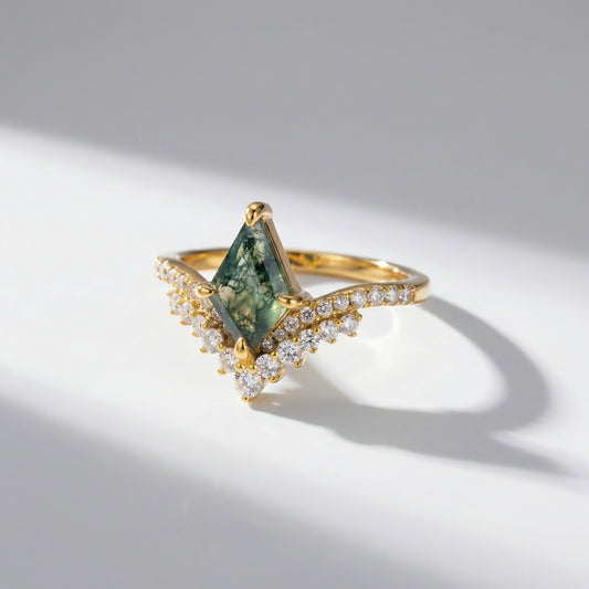 Anillo Amara - Agata Musgosa