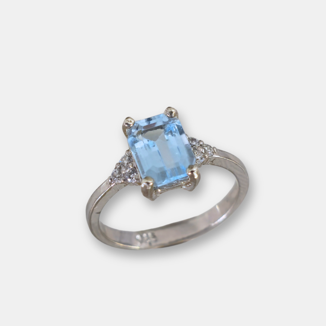 Anillo Celeste - Topacio
