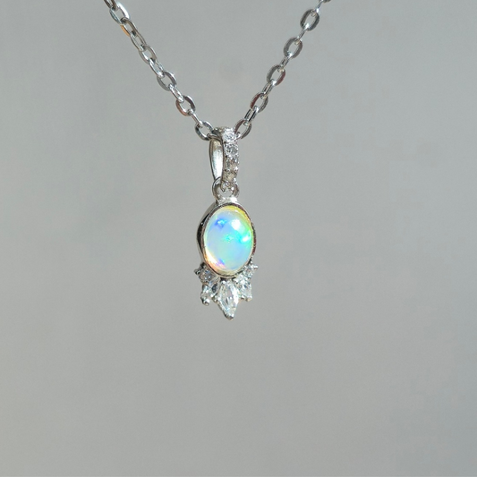 Dije Aura – Ópalo Etíope Natural - Asa con Piedras