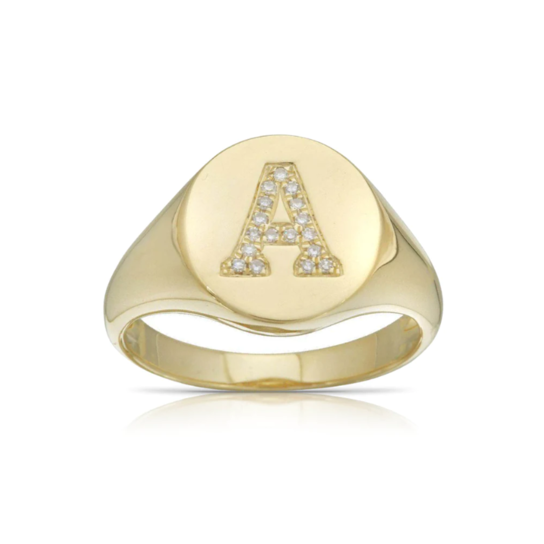 Anillo Inicial Diamante Pave