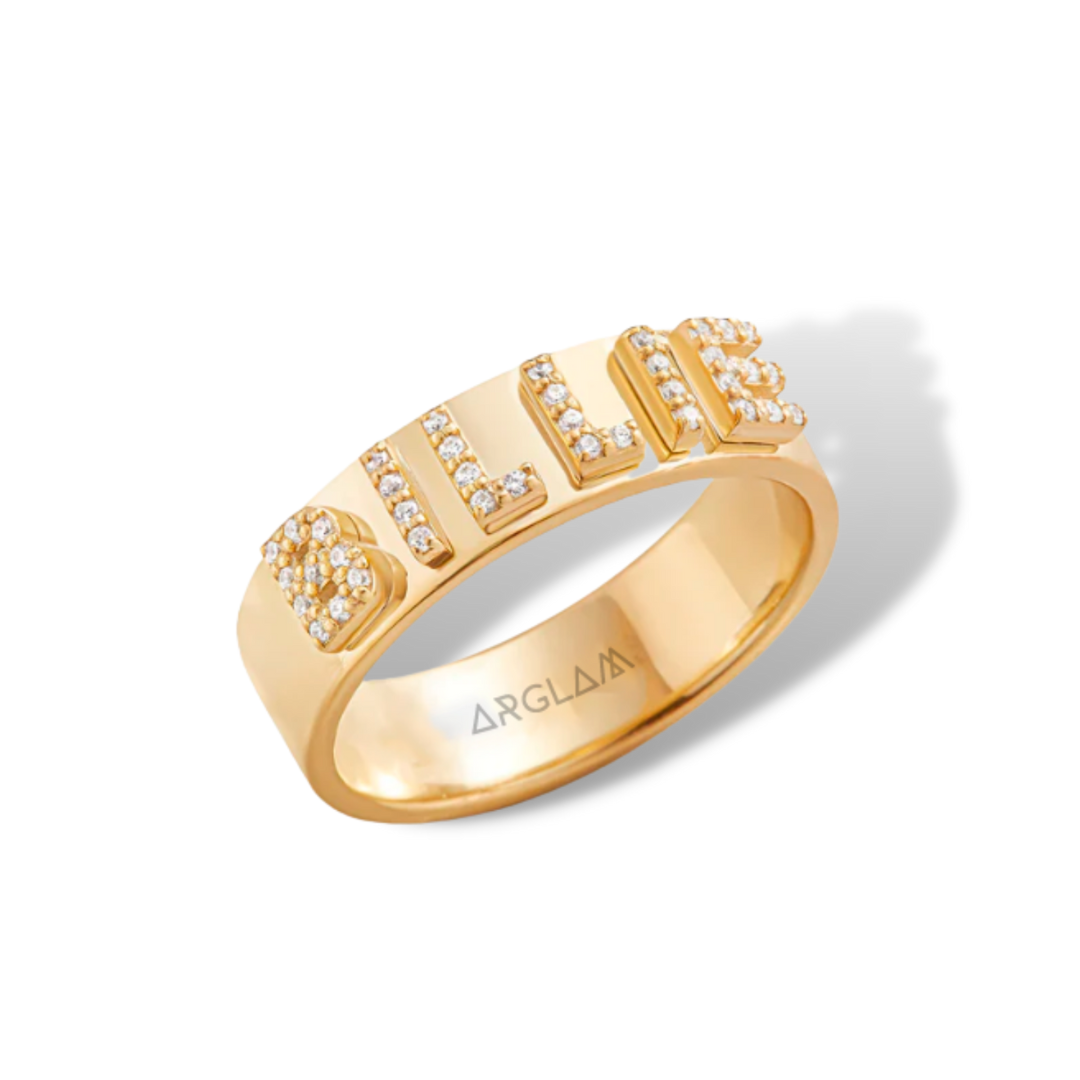 Anillo 3D pave