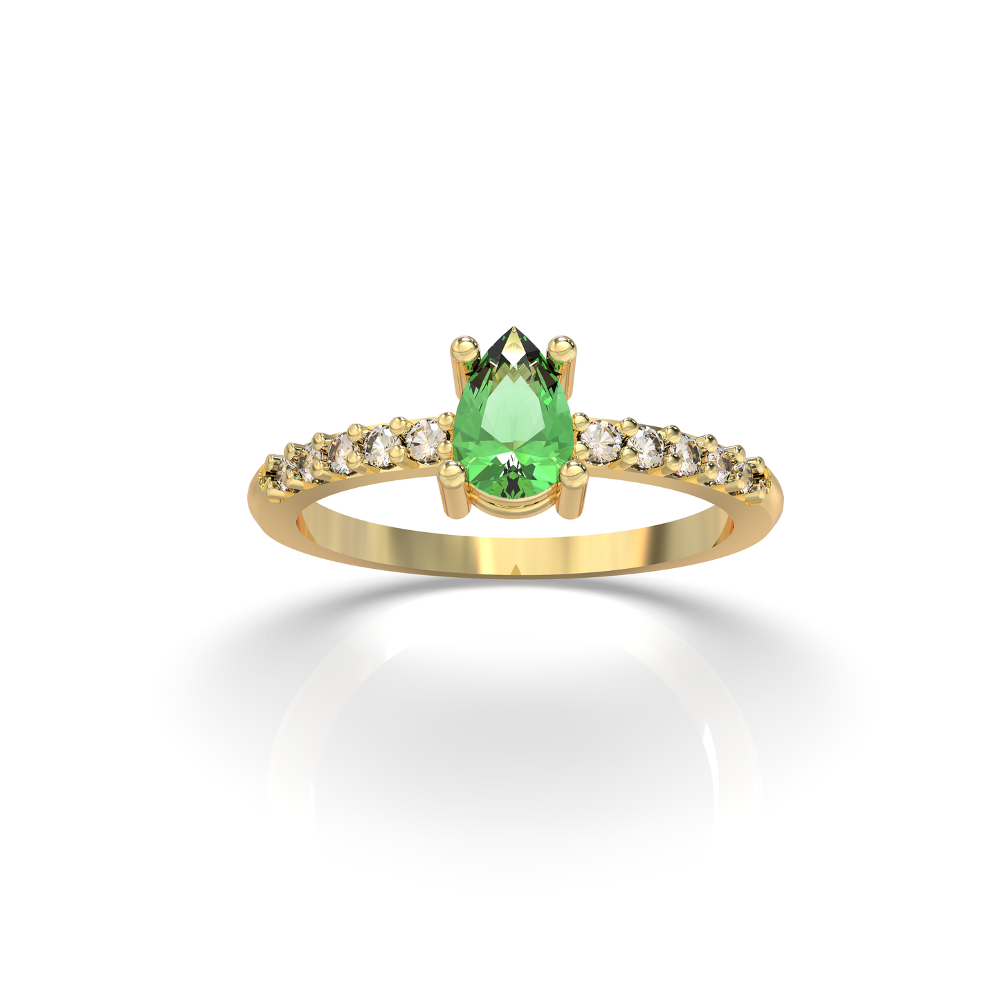 Anillo Malaga Esmeralda Natural