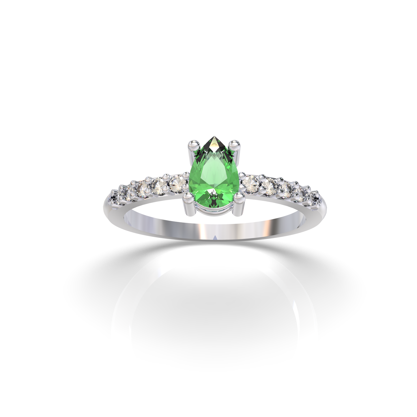Anillo Malaga Esmeralda Natural