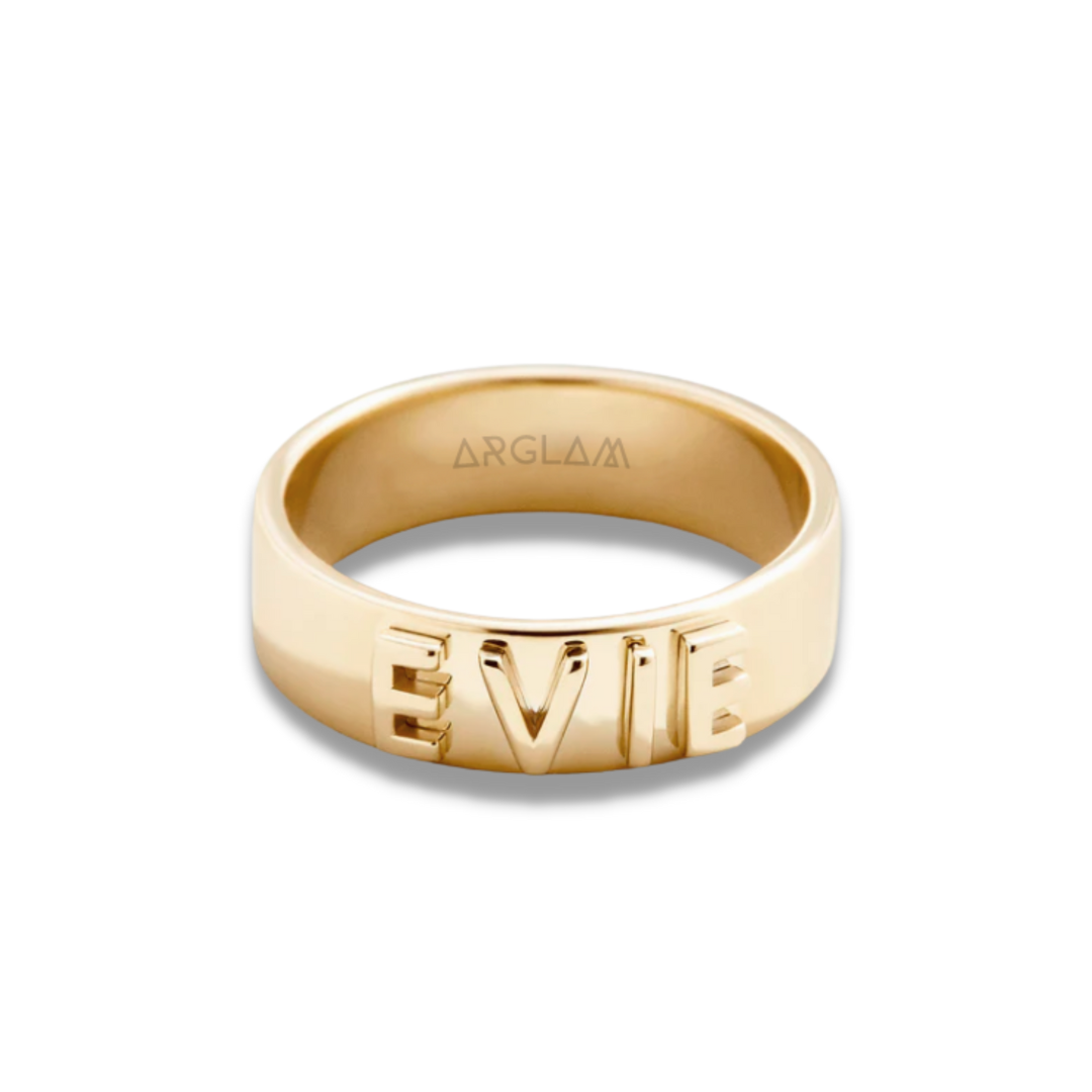 Anillo Letras 3D