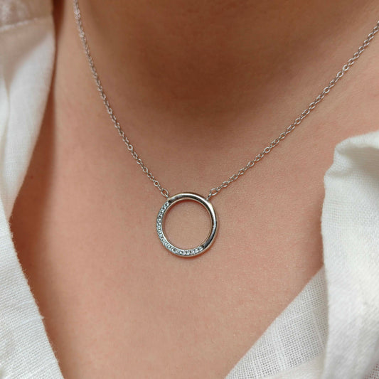 Gargantilla Circulo Zirconia