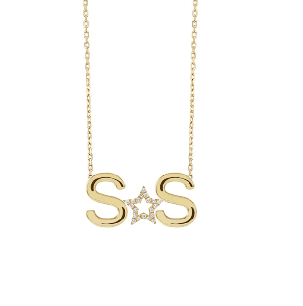 Gargantilla Iniciales con Charm