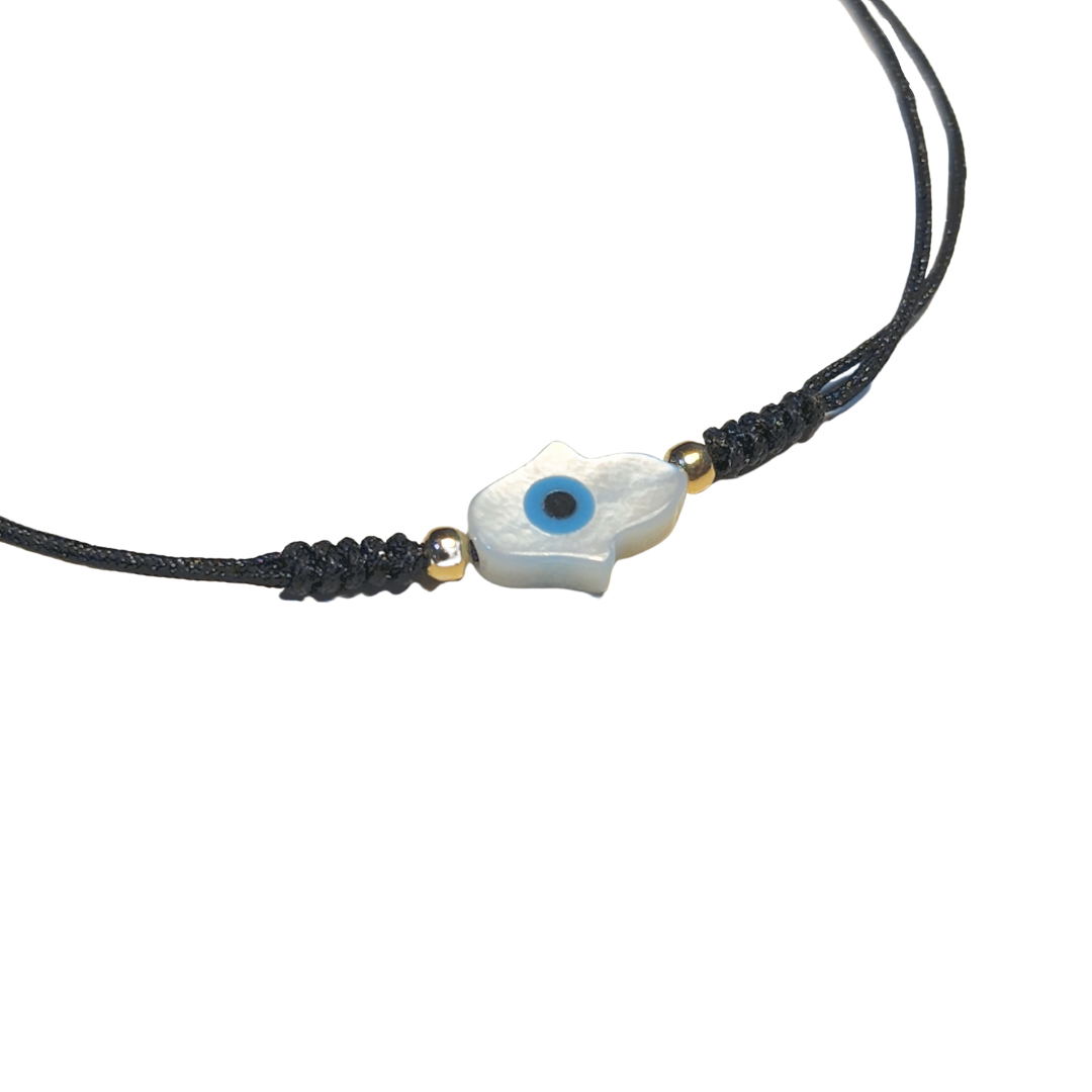 Pulsera Hamsa Madre perla