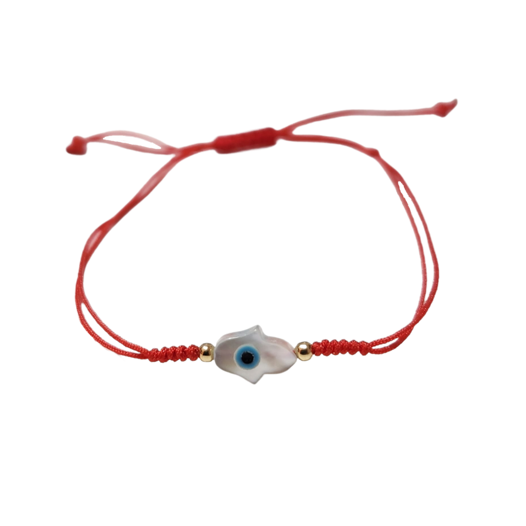 Pulsera Hamsa Madre perla