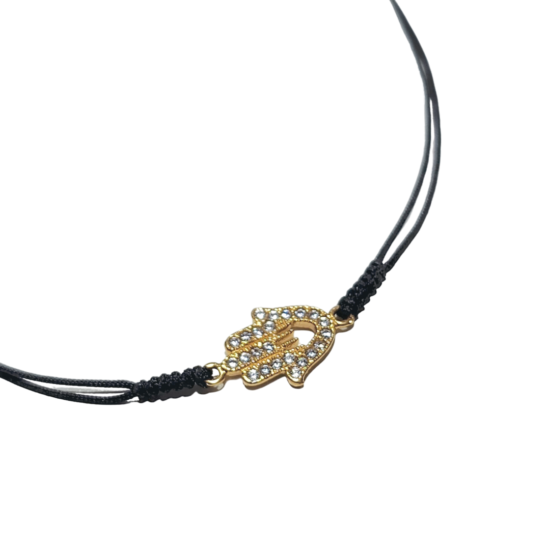 Pulsera Hamsa - Hamsa mini zirconias