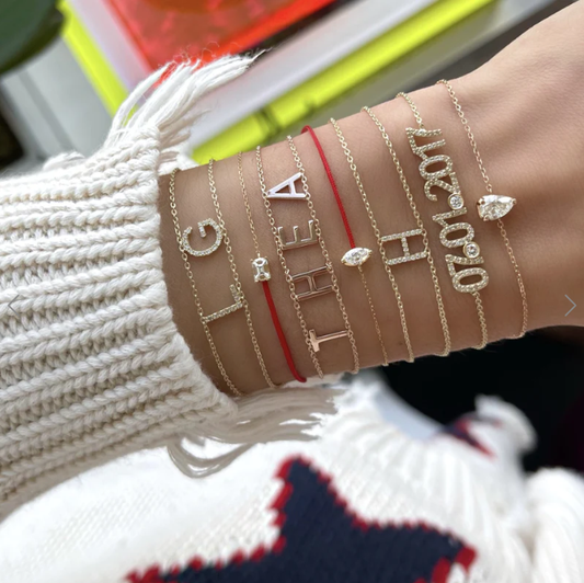 Pulsera Fecha Diamante Pave