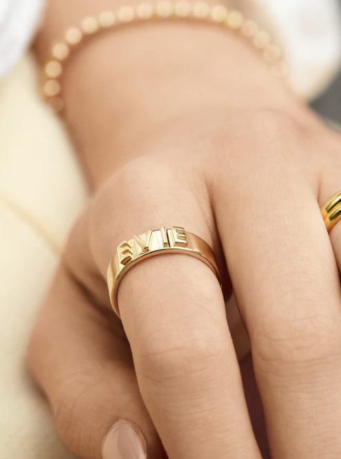 Anillo Letras 3D
