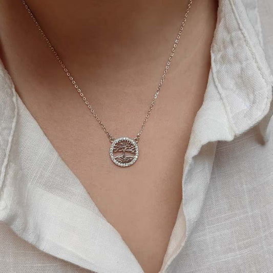 Gargantilla Arbol de la Vida Zirconias