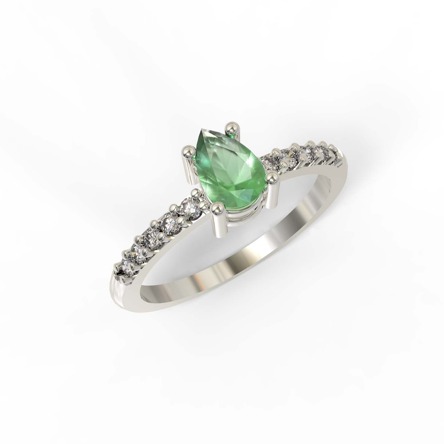 Anillo Malaga Esmeralda Natural