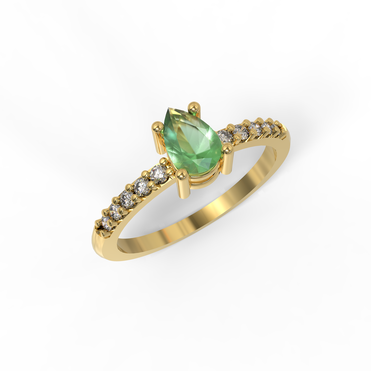 Anillo Malaga Esmeralda Natural