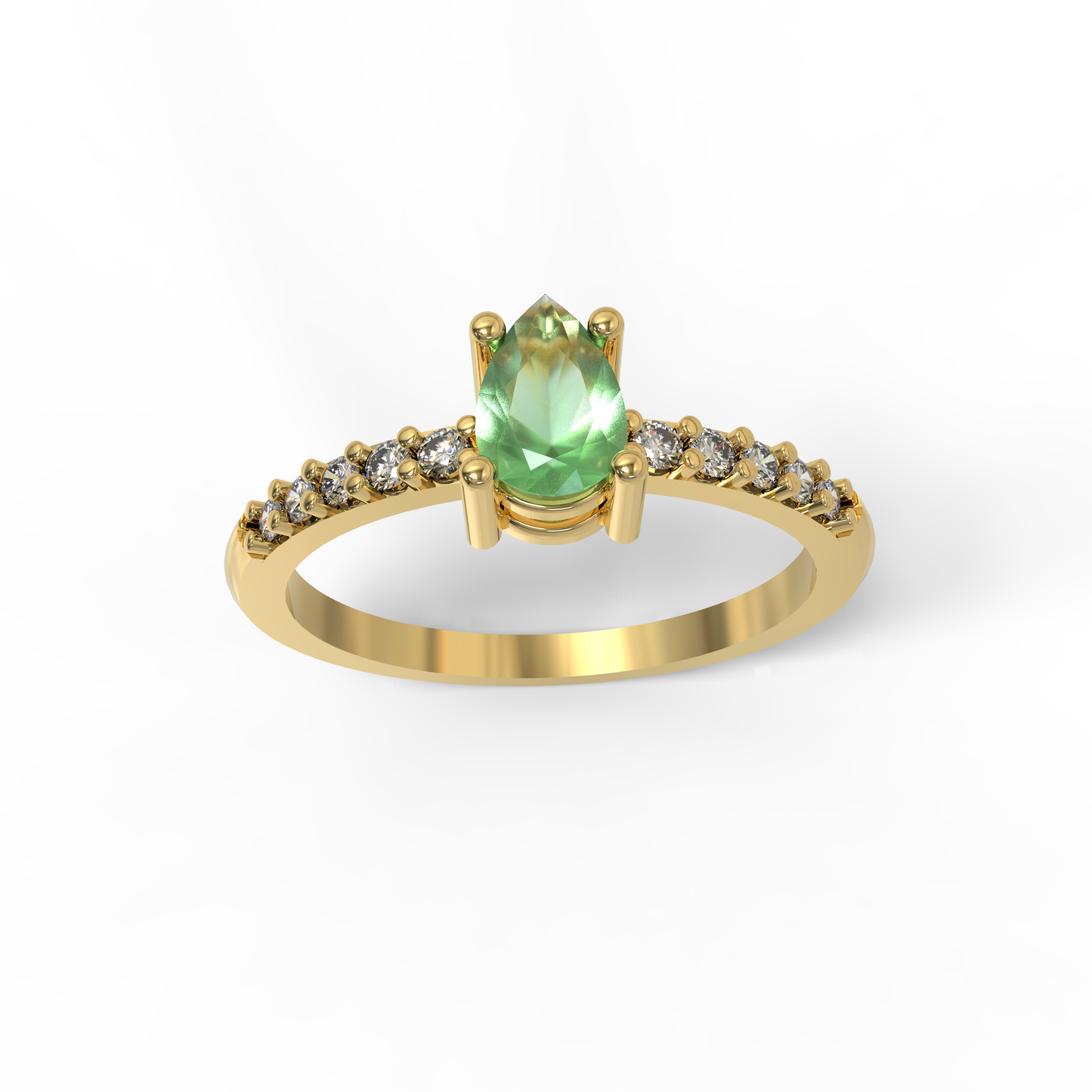 Anillo Malaga Esmeralda Natural