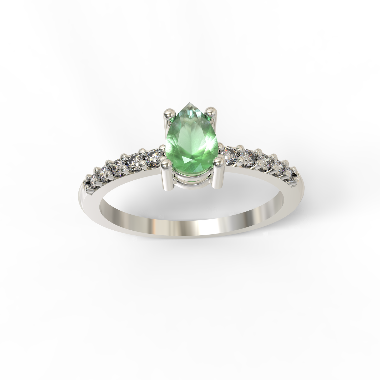 Anillo Malaga Esmeralda Natural