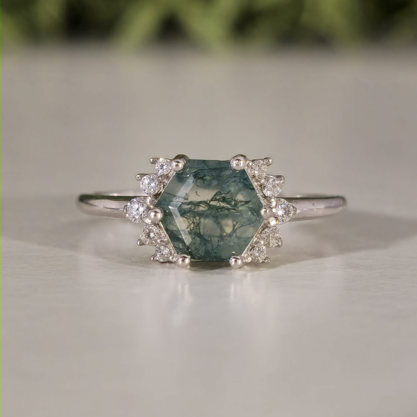 Anillo Emma - Agata Musgosa