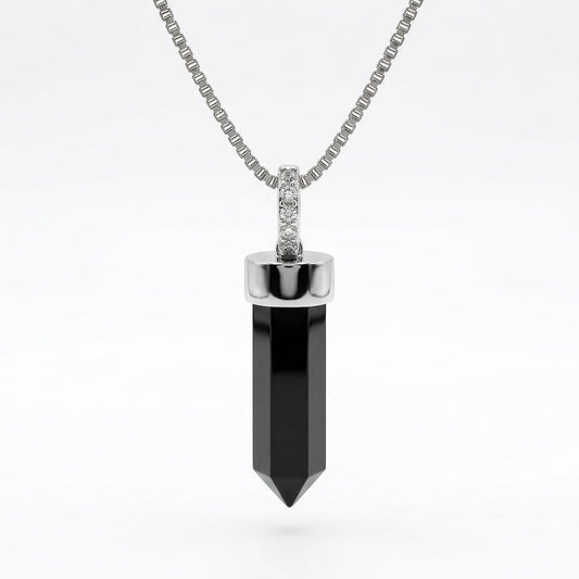 Collar Punta de Obsidiana