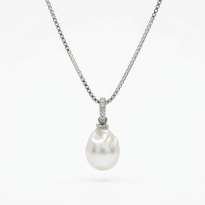Collar Perla Natural – Plata .925 (Dorado o Plateado)