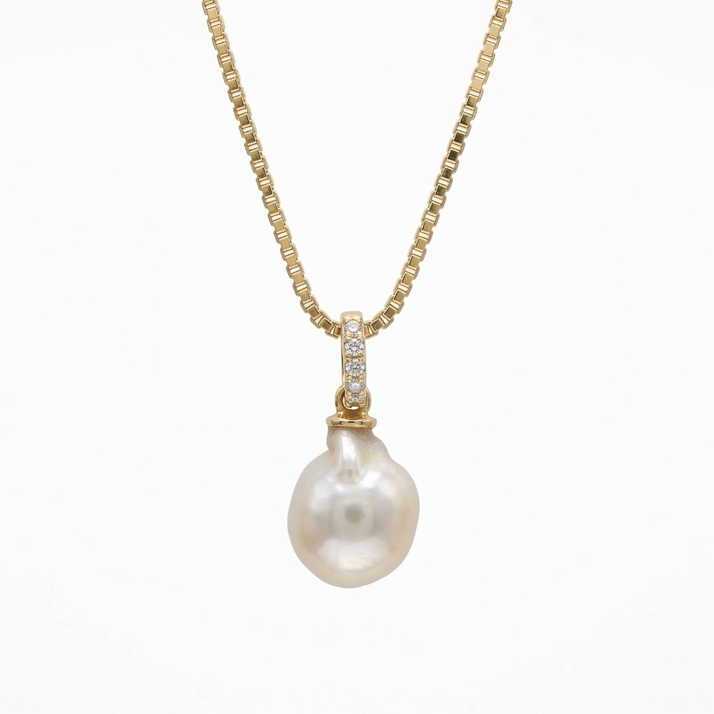 Collar Perla Natural – Plata .925 (Dorado o Plateado)