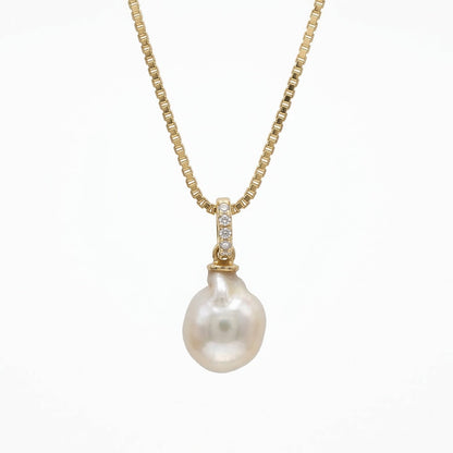 Collar Perla Natural – Plata .925 (Dorado o Plateado)