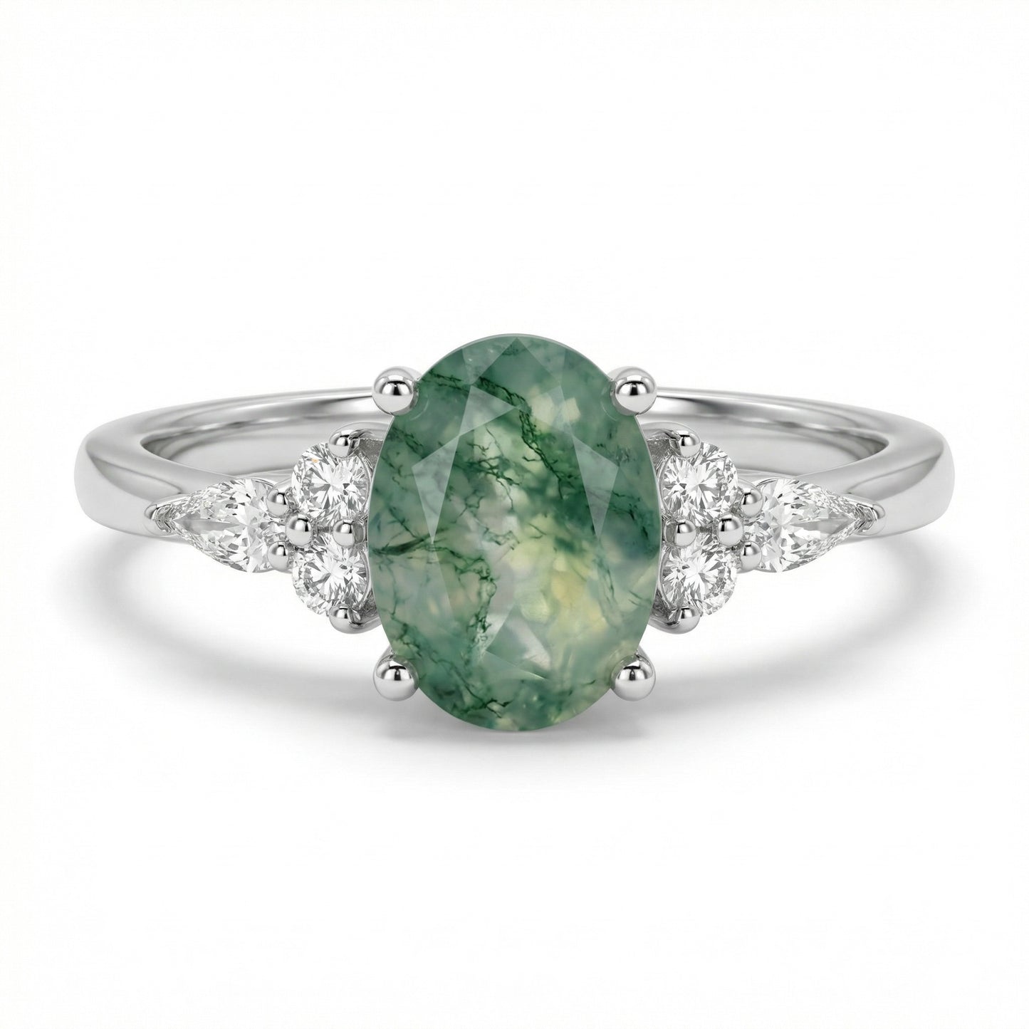 Anillo Lía - Agata Musgosa