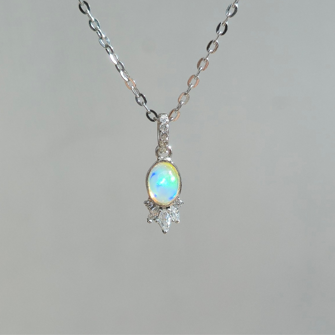 Dije Aura – Ópalo Etíope Natural - Asa con Piedras