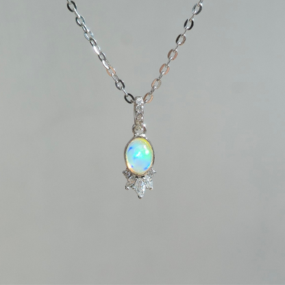 Dije Aura – Ópalo Etíope Natural - Asa con Piedras