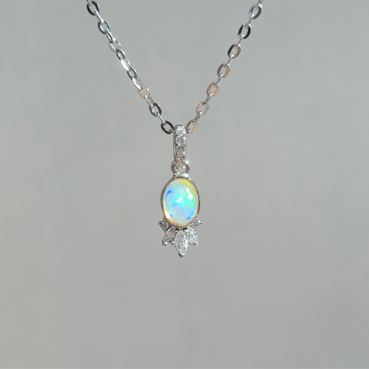 Dije Aura – Ópalo Etíope Natural - Asa con Piedras