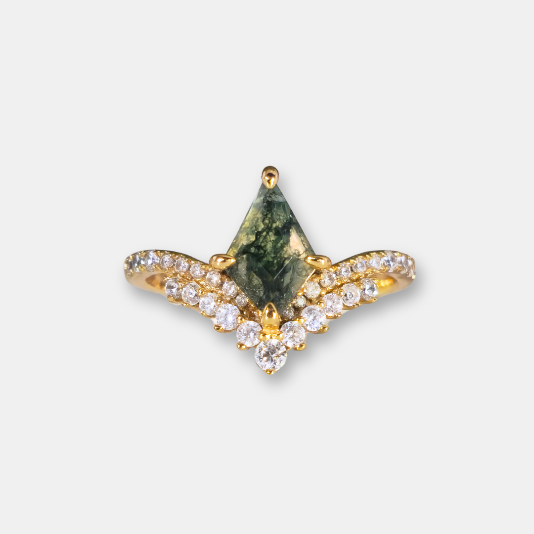 Anillo Amara - Agata Musgosa