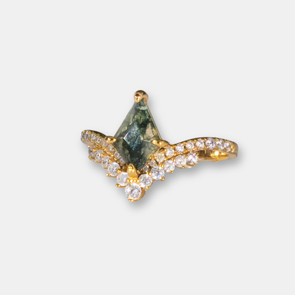 Anillo Amara - Agata Musgosa