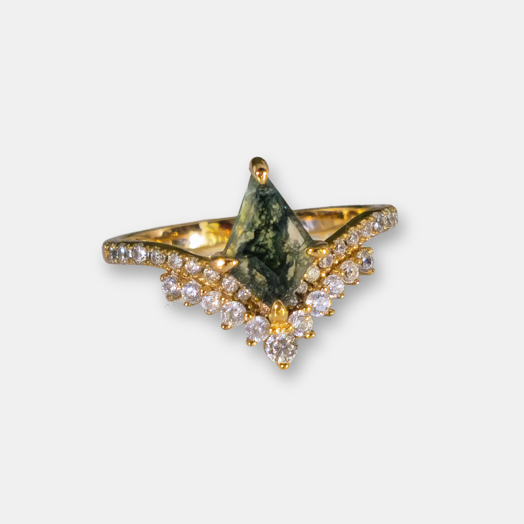 Anillo Amara - Agata Musgosa