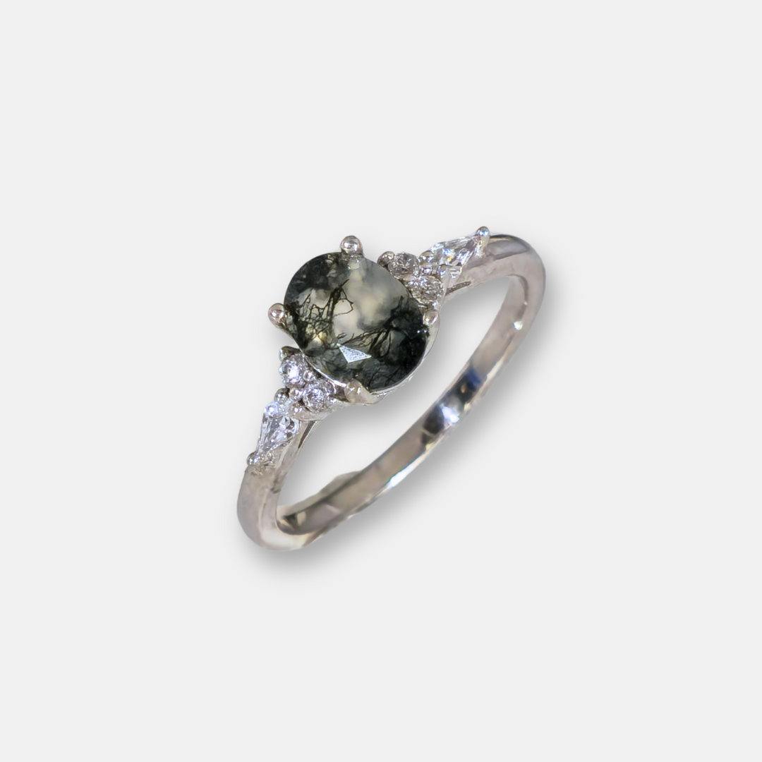 Anillo Lía - Agata Musgosa