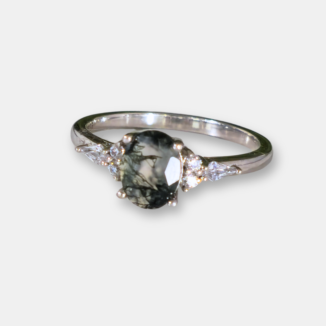 Anillo Lía - Agata Musgosa