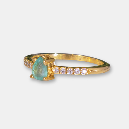 Anillo Malaga Esmeralda Natural