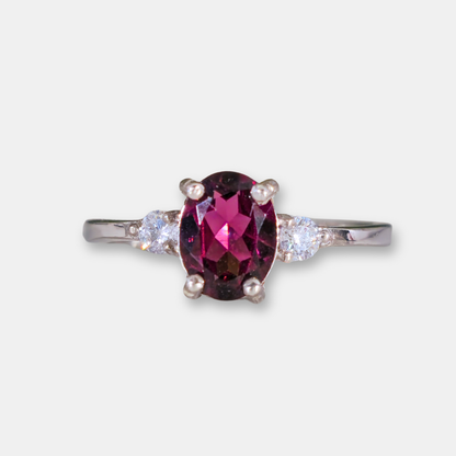 Anillo Alma - Rhodolita