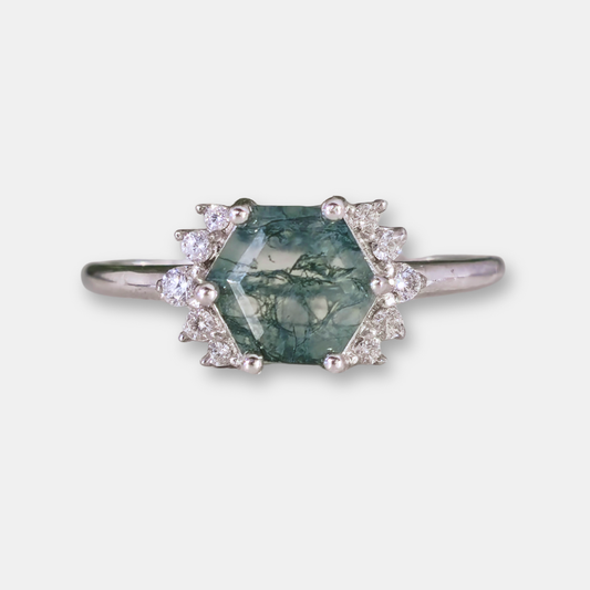 Anillo Emma - Agata Musgosa