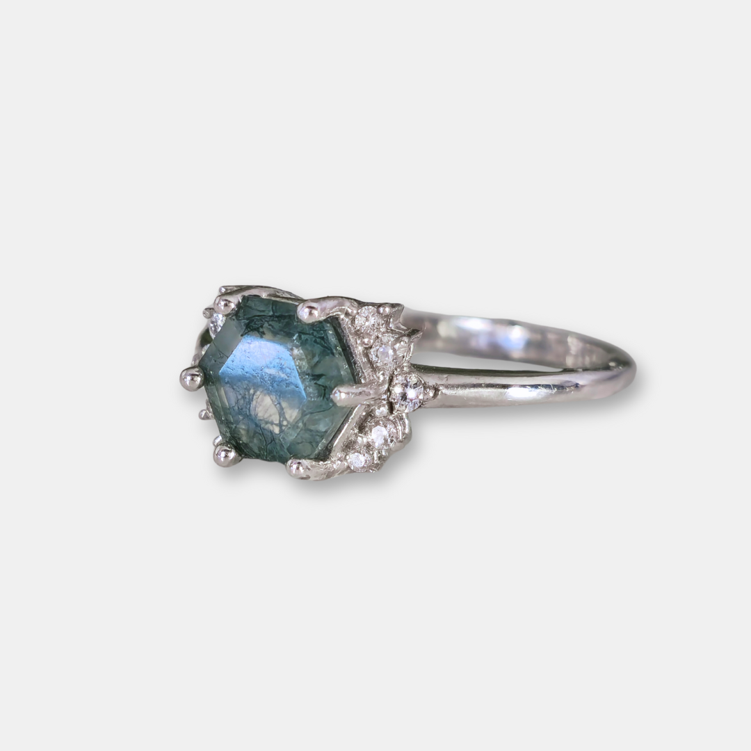 Anillo Emma - Agata Musgosa