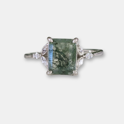 Anillo Olivia - Agata Musgosa